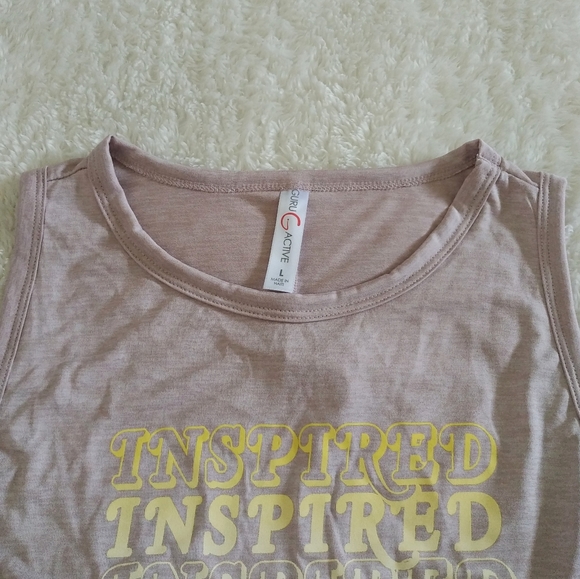 Guru Active🏃♀️ "INSPIRED" Graphic Tank - NWT - Picture 7 of 15